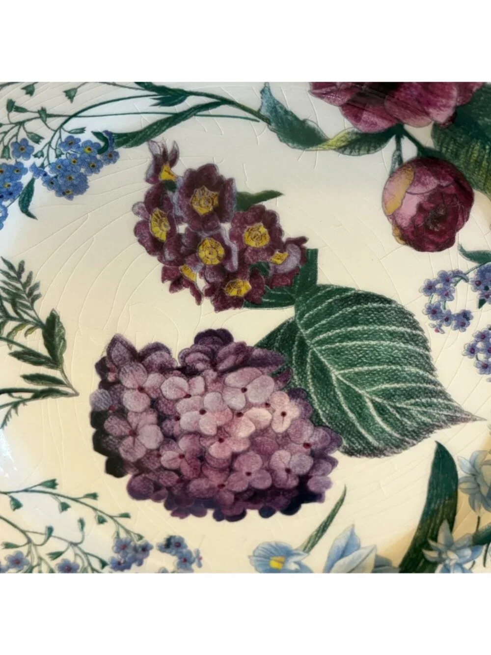 Williams Sonoma RB Bernarda Portugal Floral Salad Plates Hydrangea Set of 6 VTG